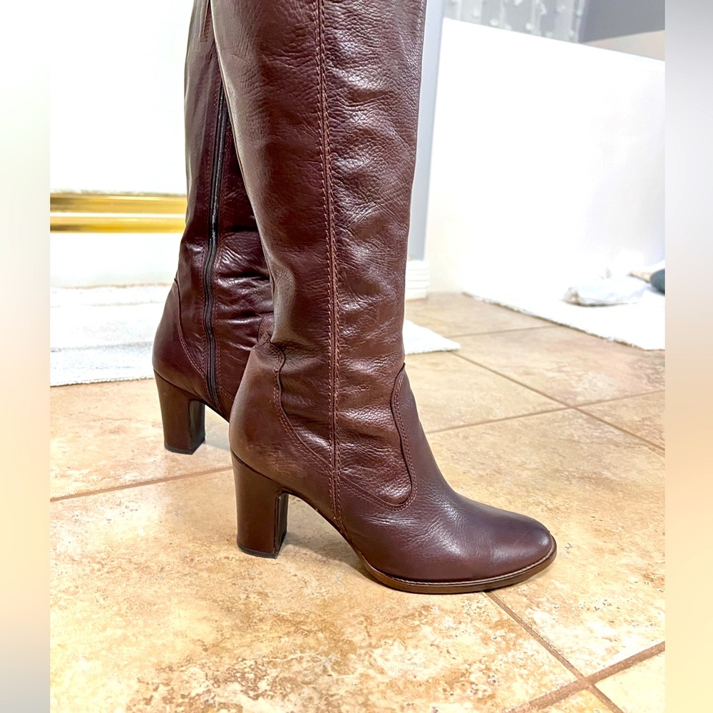 Leather boots